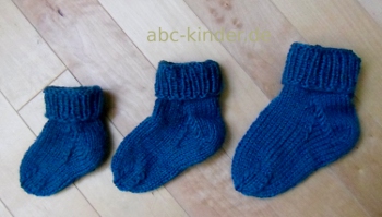 Strickanleitung Fur Babysocken Einfach Selbst Gestrickt In 3 Grossen